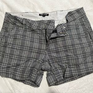 Black and white shorts